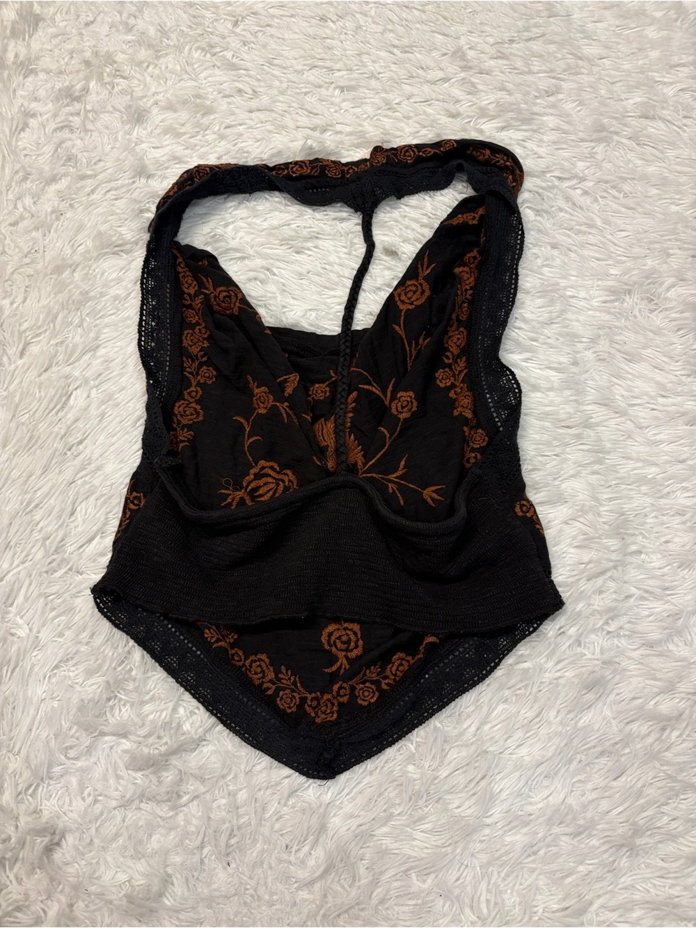 Free People Hows It Going Halter Cropped Tank Top - Picture 4 of 4